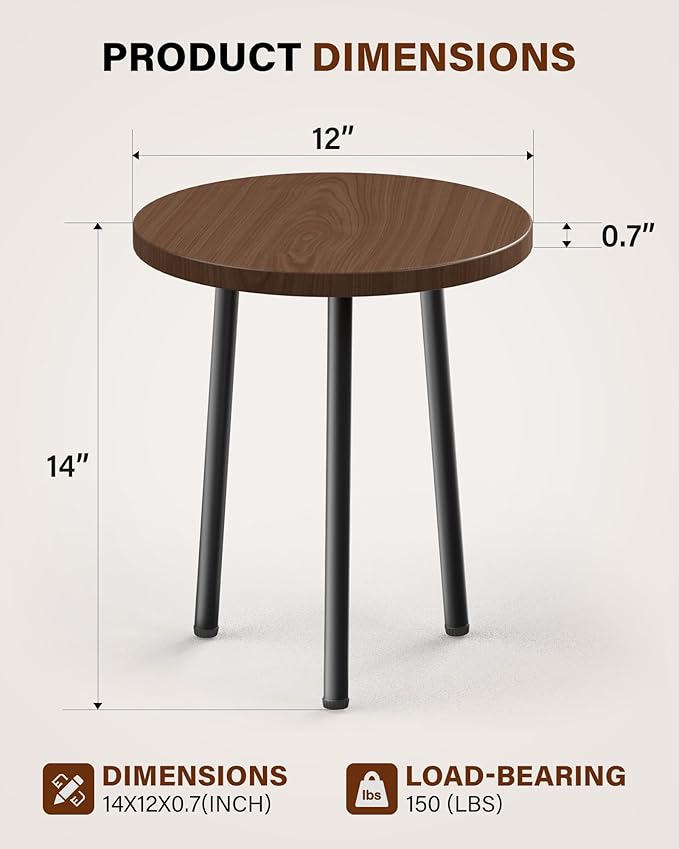 Plant Stand Indoor 14'': Indoor Plant Stand 2 Pack Metal Plant Table - Image 3