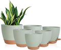 Planters for Indoor Plants, 8/7/6.5/6/5.5/5 Inch Self Watering Planters by Vanslogreen