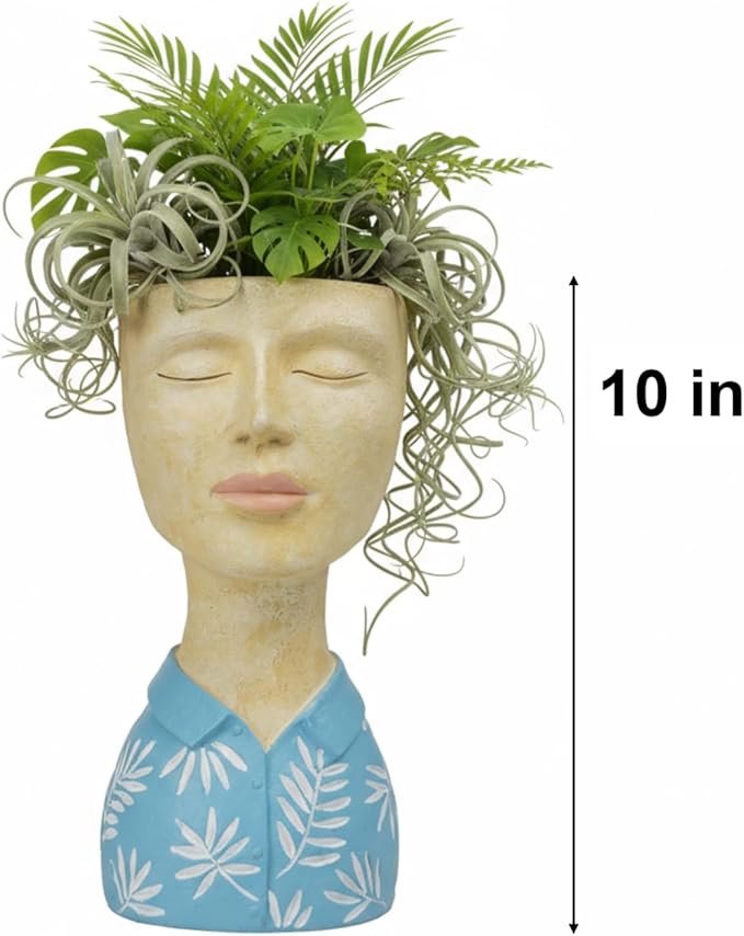 DiliComing Face Planter Pot Head Planter - Image 4