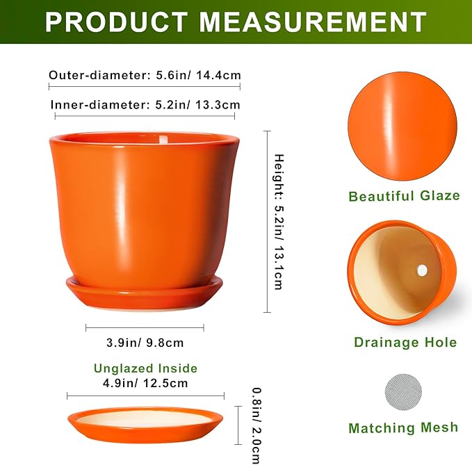 5.6 Inch Plant Pot - Image 2
