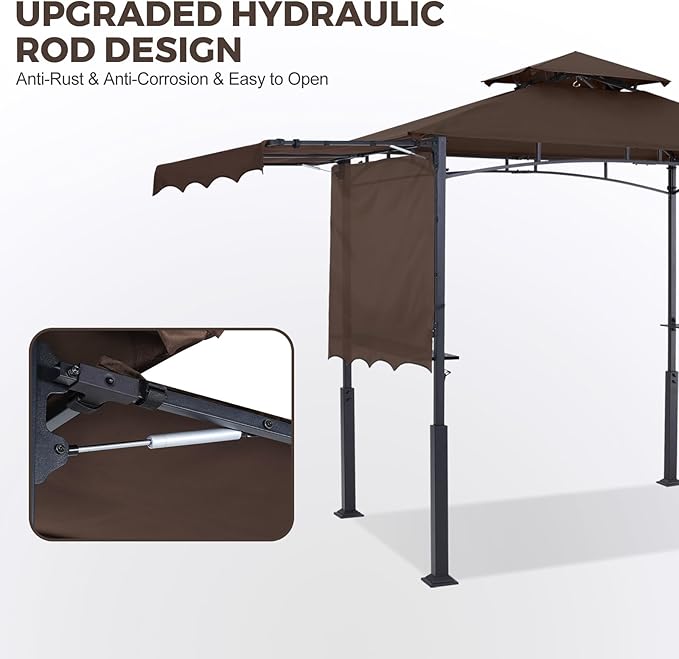 ABCCANOPY Grill Gazebo with Extra Awning - Image 2