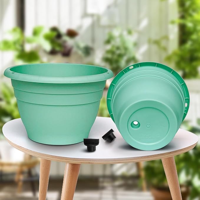 Plant Pots Set of 5, 6.4" Depth Plant Planters - Image 4