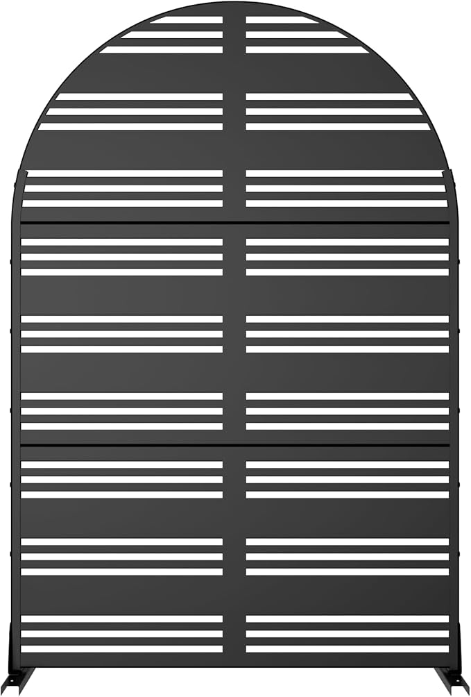 Casaphoria 72" H x 47" W Arched Metal Privacy Screen - Image 6
