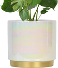 Gepege White Indoor Plant Pots for Plants, Large Ceramic Planter by Gepege