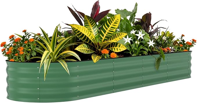 Garvee Galvanized Raised Garden Bed Outdoor, Rust-Resistant Raised Garden Beds by Garvee