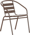 Flash Furniture Lila Bronze Metal Restaurant Stack Chair by FlashFurniture