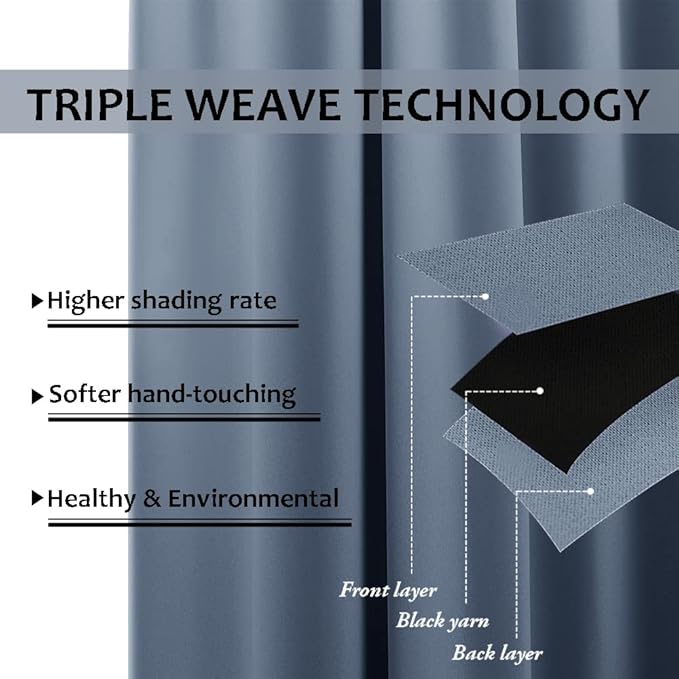 NICETOWN Outdoor Curtain for Patio Waterproof Extra Wide 100 in, Sun Blocking - Image 5