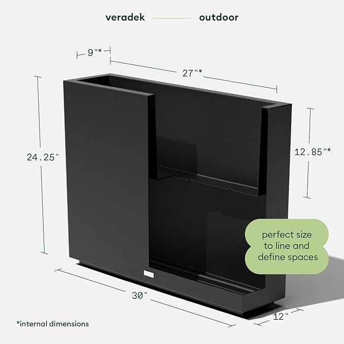 Veradek Block Series Span Plastic Planter - Image 2