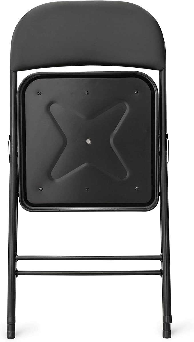 Amazon Basics Comfortable Vinyl-Padded Metal Steel Folding Chairs - Image 6