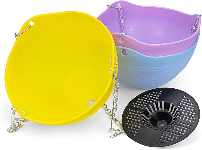 Foraineam Set of 7 Colors Self-Watering Hanging Planter Indoor Outdoor Garden - Image 3
