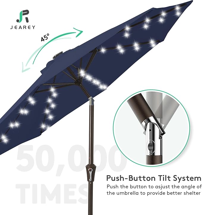 JEAREY 9FT Outdoor Patio Umbrella - Image 4