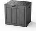 35 Gallon Outdoor Deck Box, Lockable Waterproof Outdoor Storage Boxes by MAIUSCOLI