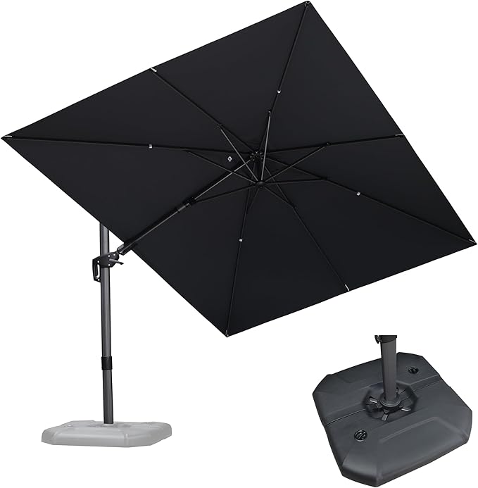 PURPLE LEAF 9' X 12' Right-left Tilt Patio Umbrella by PURPLELEAF