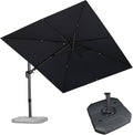 PURPLE LEAF 9' X 12' Right-left Tilt Patio Umbrella by PURPLELEAF