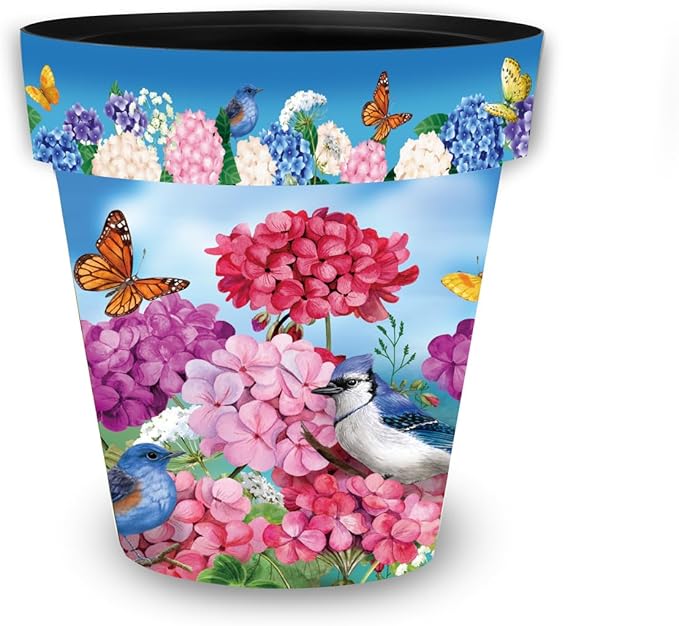 Briarwood Lane Geraniums in Bloom Medium Planter by BriarwoodLane