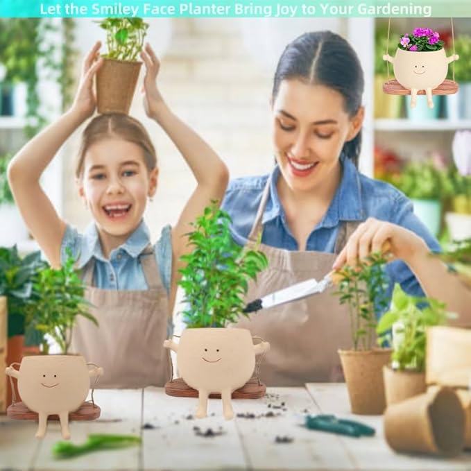 Swing Face Hanging Planter Pot - Image 6