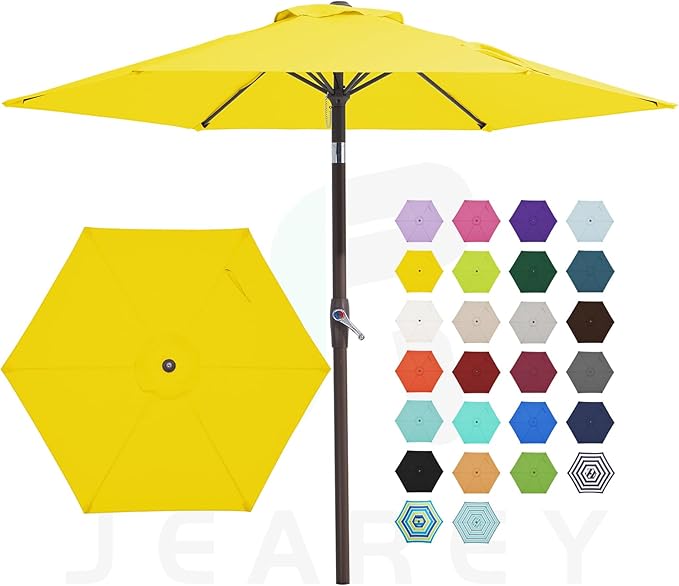 JEAREY 7.5FT Patio Umbrella Market Table Umbrella by JEAREYOutdoorsCollection