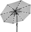 Best Choice Products 10ft Solar Polyester LED Lighted Patio Umbrella w/Tilt by BestChoiceProducts