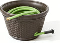 Decorative Wicker Garden Hose Holder Pot by Unknown