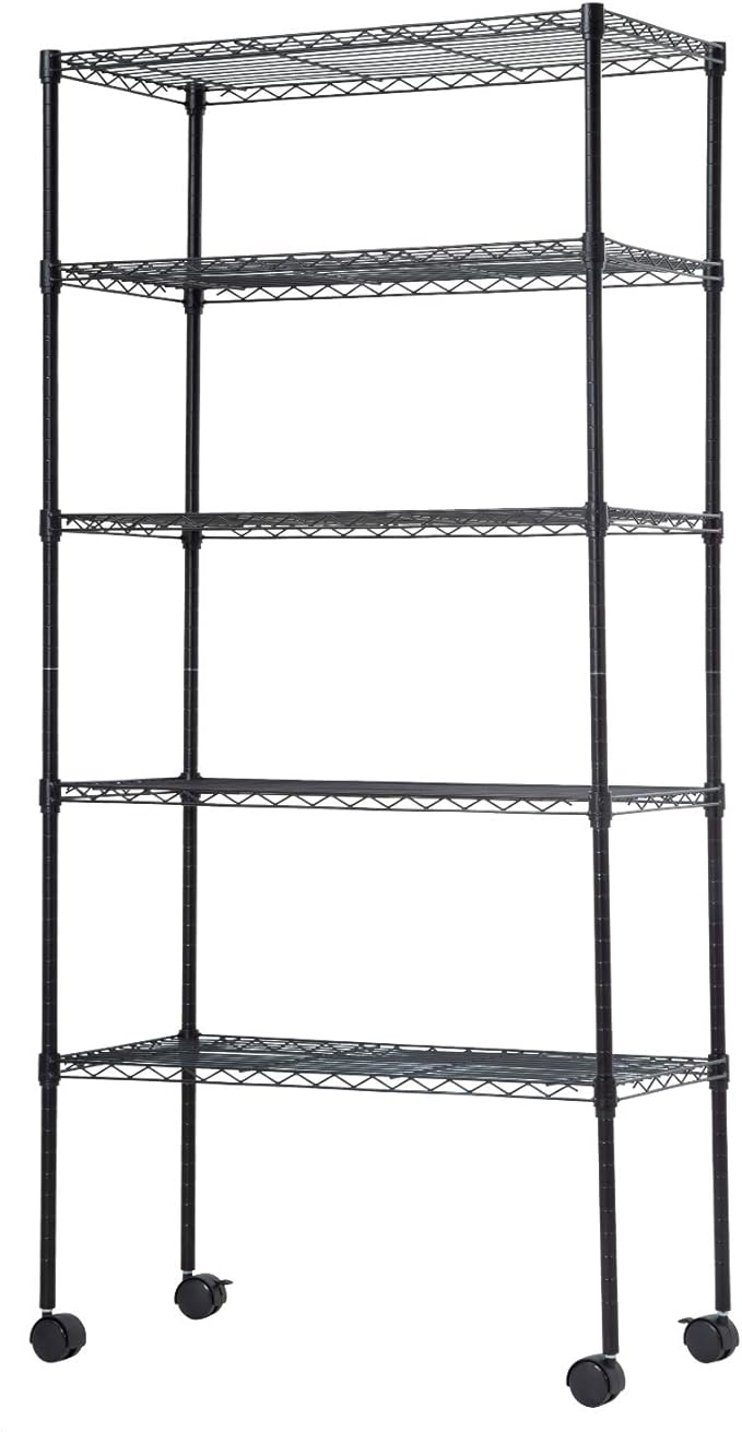BestOffice | 5-Tier Wire Storage Shelves by BestOffice