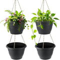 Hanging Planters 10 Inch, Self Watering Hanging Basket by RooTrimmer