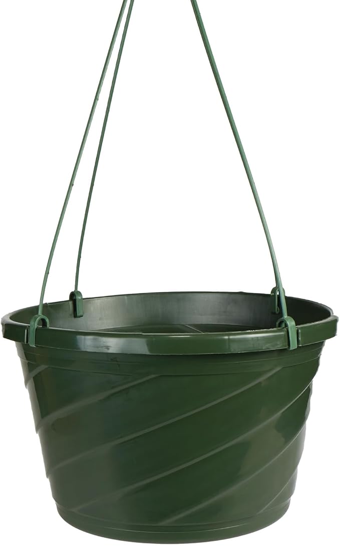 The HC Companies Euro Hanging Basket Planter Decorative 12-Inch Large Plastic by TheHCCompanies