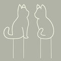 Cat-Shaped Small Trellis for Potted Plants, 13 inches Hoya Trellis 2 Pack by Unknown