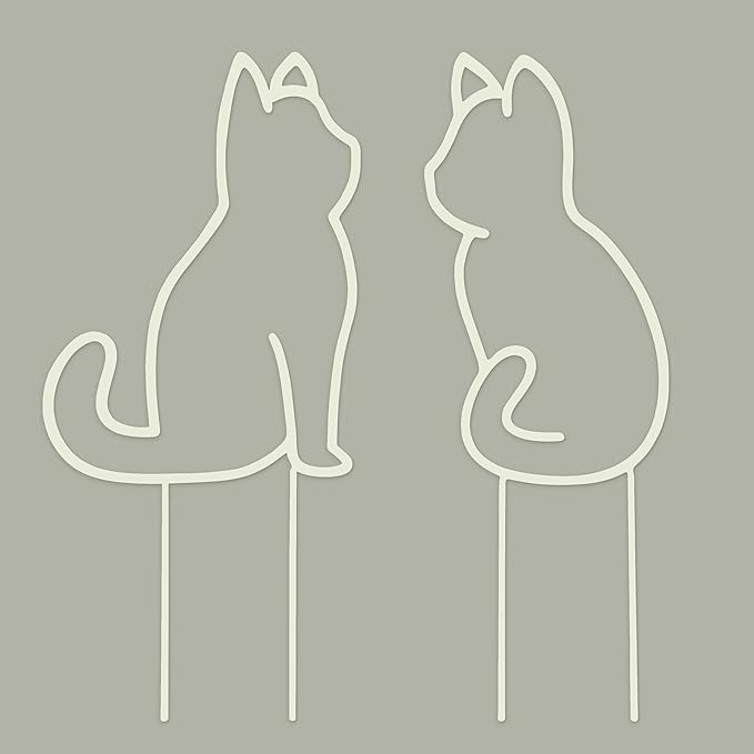 Cat-Shaped Small Trellis for Potted Plants, 13 inches Hoya Trellis 2 Pack by Unknown