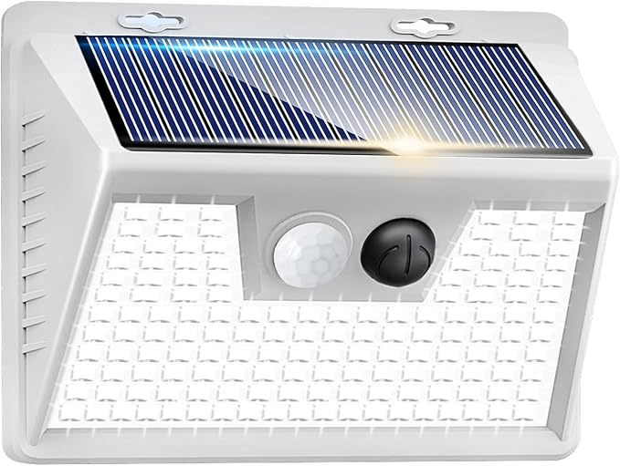 Peasur Solar Lights Outdoor Waterproof, Solar Powered Fence Wall Light by Peasur