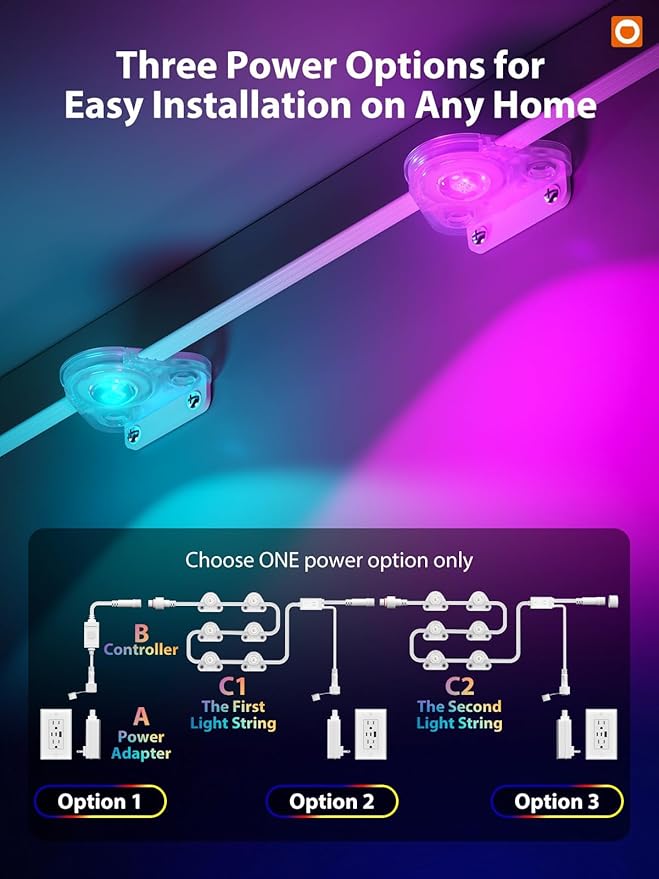 addlon Permanent Outdoor Lights, Smart RGB+IC LED Lights - Image 7