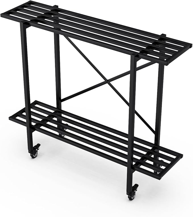 Zhongma 2 Tier Metal Sturdy Narrow Plant Stand - Image 4