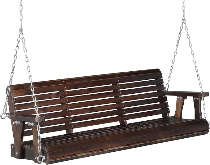 VINGLI Heavy Duty 880 LBS Patio Porch Swing Outdoor PU Painting, Hanging Chair by VINGLI