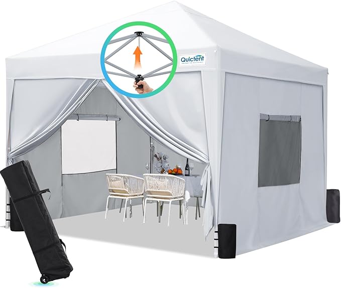Quictent Privacy 8x8 Pop up Canopy Tent by QUICTENT