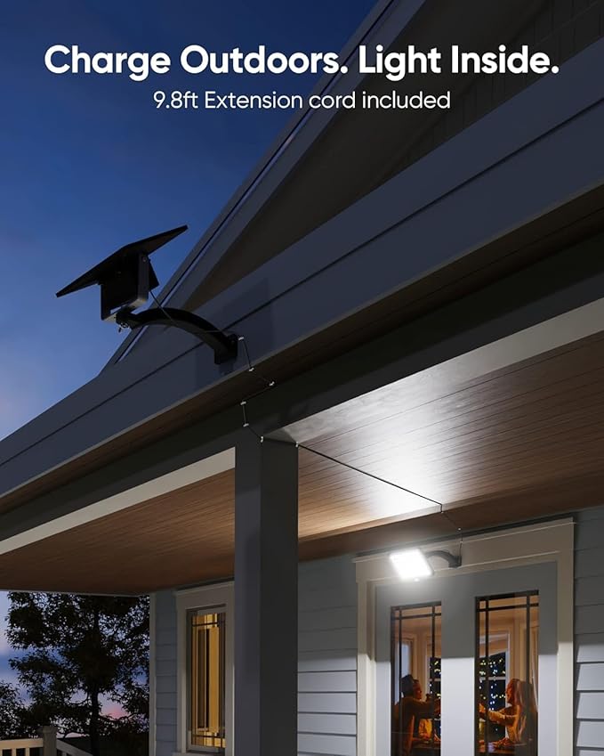 JACKYLED Upgraded Solar Flood Lights Outdoor Motion Sensor, 1000 Lumens Dusk to - Image 8