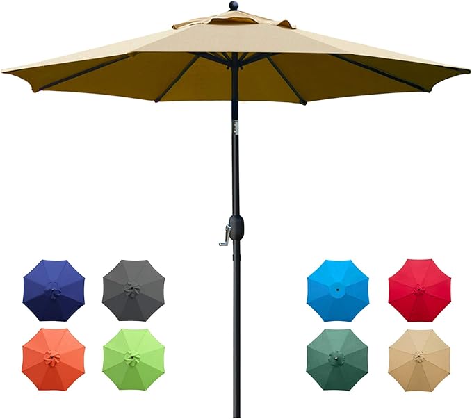 Sunnyglade 9Ft Patio Umbrella Outdoor Table Umbrella by Sunnyglade