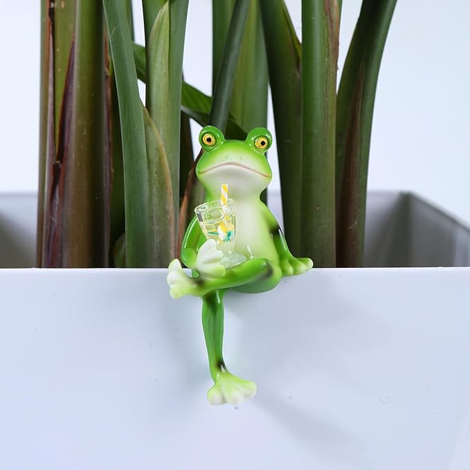 Miniature Frog Figurines Plant Decorations - Image 6