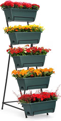 YBING Vertical Raised Garden Bed 5 Tier Herb Garden Planter 48.2 Inches Tall by YBING