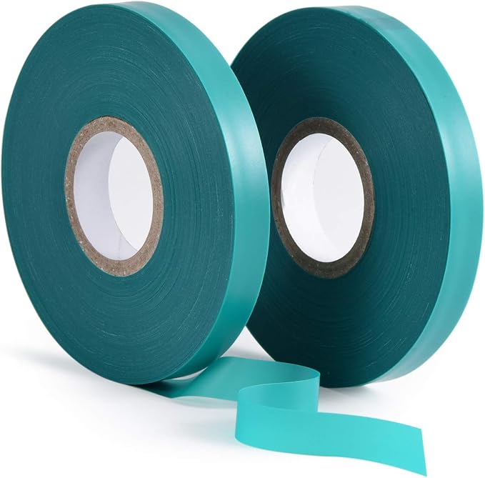 2 Pcs 150 Feet x 1/2" Wide Stretch Tie Tape Green Plant Garden Tie, Garden by TELENT+OUTDOORS