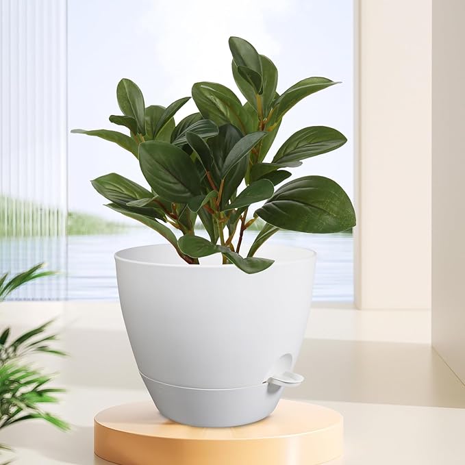 12 inch Large Self Watering Pots, Flower Plant Pots - Image 6