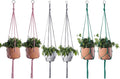 ELANE 6PCS Macrame Plant Hanger Indoor Hanging Planter Basket Decorative by ELANE