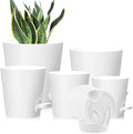 Self Watering Pots, 7/6.5/6/5.5/5/4 inch Flower Pots by Unknown
