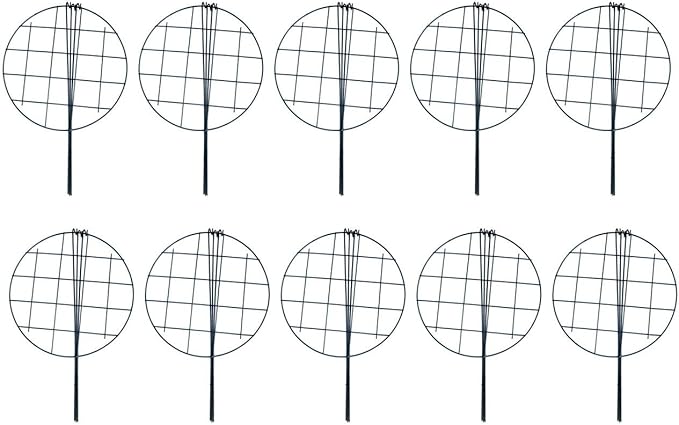 MTB Supply 10 Pack 16 x 24 inch Peony Cages, Grow Through Plant Support Stakes - Image 3