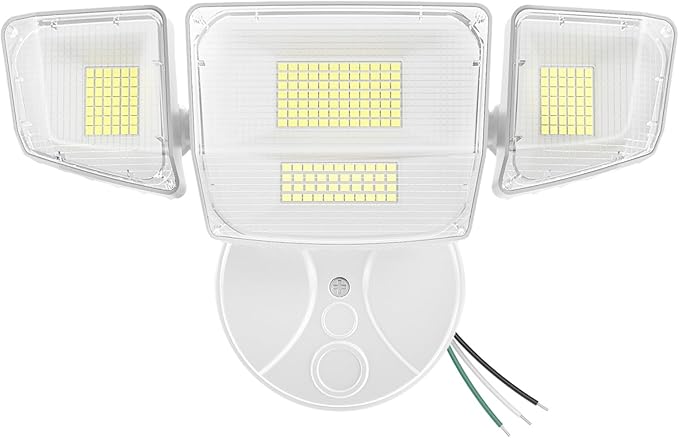 Onforu 90W Flood Lights Outdoor, 10000LM Ultra Bright 4-Head LED Security Light by Onforu