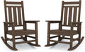 KINGYES Oversized Outdoor Rocking Chair Set of 2, All-Weather Patio Rocking by KINGYES