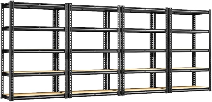 REIBII Storage Shelves 2020LBS Garage Shelving Heavy Duty Metal Shelving 5 Tier by REIBII