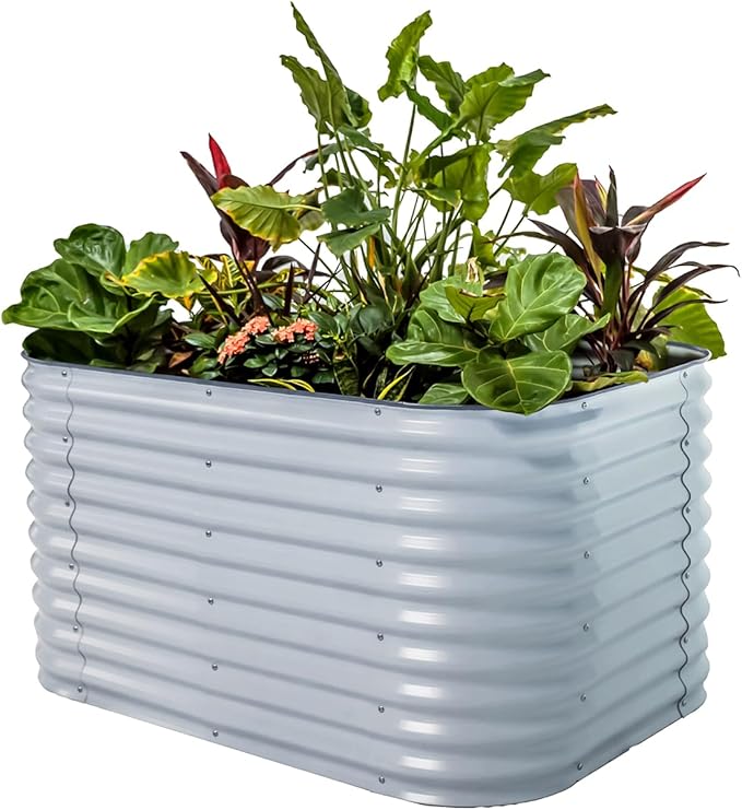 32" Extra Tall Raised Garden Bed Kits, 3.5 x 5 x 2.7ft Raised Planter Box by VegoGarden