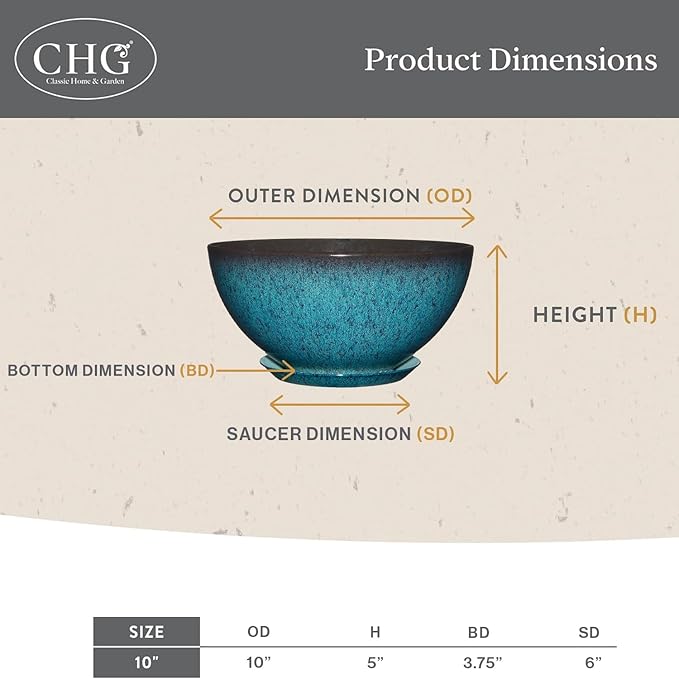 Classic Home and Garden Rosie Modern Planter w/Drainage - Image 5