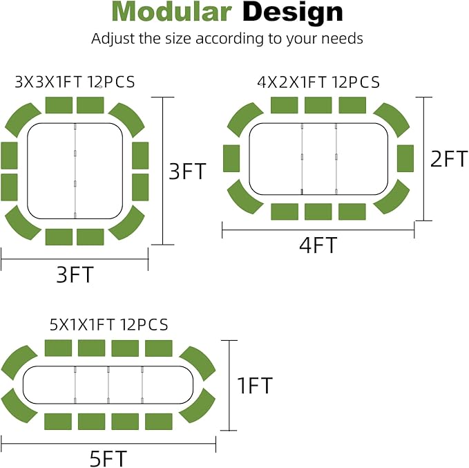 3-in-1 Modular Raised Garden Bed Kit - Image 2