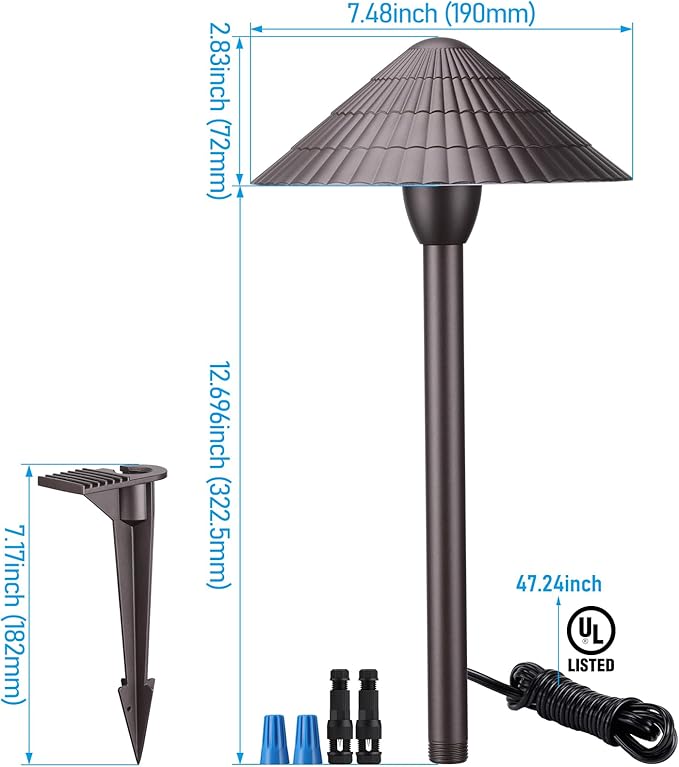 LEONLITE 12-Pack 5CCT LED Low Voltage Landscape Lights, 3W Cast-Aluminum 12-24V - Image 7