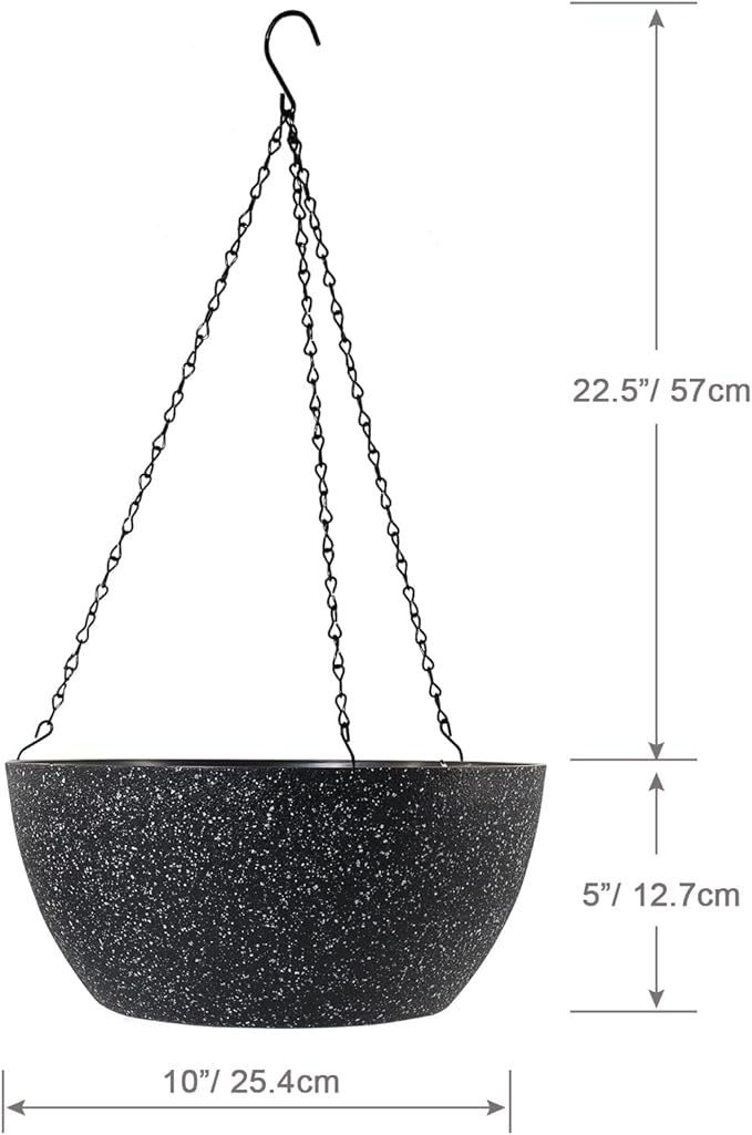 10 inch Hanging Planters for Outdoor Indoor Plants - Image 2